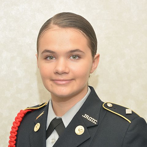 2019-2020 Senior Vice President Hannah White (Lee/New Century High School Army JROTC)
